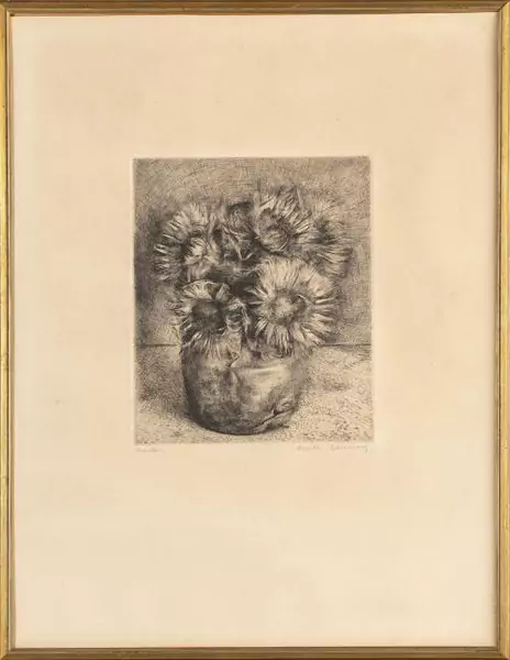 Aurèle Barraud (1903-1969), "Chardons", eau-forte — DognyAuction