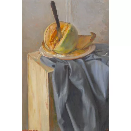 Aurèle Barraud — Stillleben mit Zuckermelone.