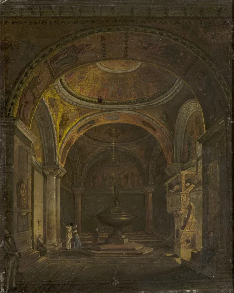 Aurèle Robert — Intérieur d'Eglise,