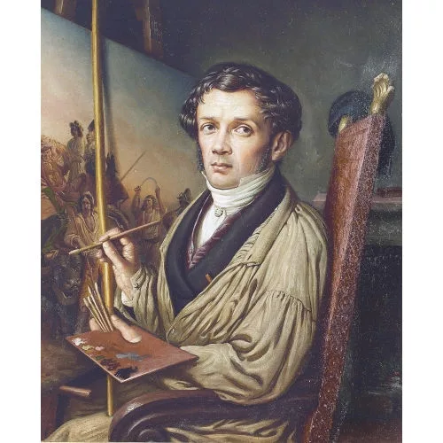 Aurèle Robert — Porträt des Malers Léopold Robert in seinem Atelier.