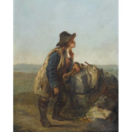 Campagna Romana mit jungem Schäfer