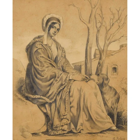 Jeune femme avec un chien