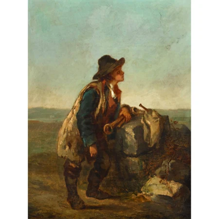 Campagna Romana mit jungem Schäfer