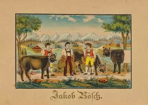 BABELI GIEZENDANNER — Alpfahrt mit Churfirsten. — Koller Auktionen