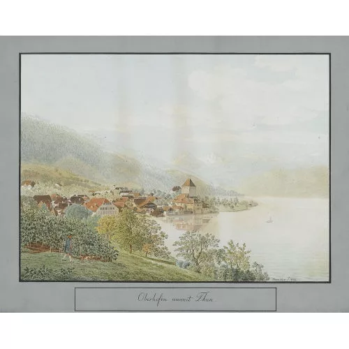Balthasar Anton Dunker — "Oberhofen unweit Thun".