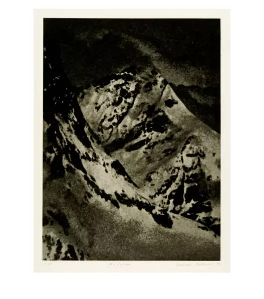 Balthasar Burkhard — Ohne Titel Blatt aus der Mappe Alpen — Galerie Kornfeld