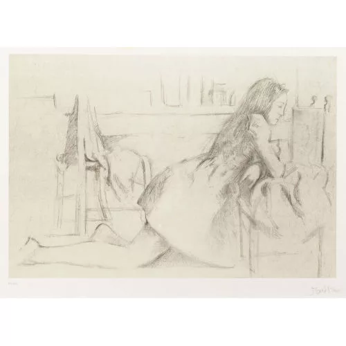 Balthus — "Jeune fille agenouillée".