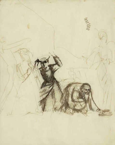 Balthus — L'ange Raphaël quitte Tobie et sa famille, 1927