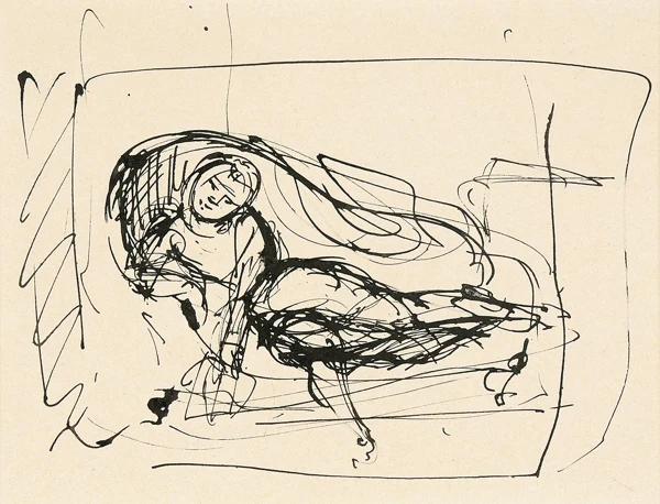 Balthus — Nu sur un canapé, 1948