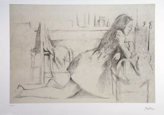 Balthus — Jeune fille sur un fauteuil, aus "Dessins", 1994