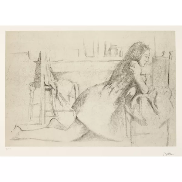Balthus — "Jeune fille agenouillée".