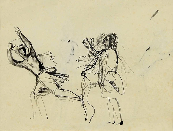 Balthus — Jeune fille effrayée, 1928