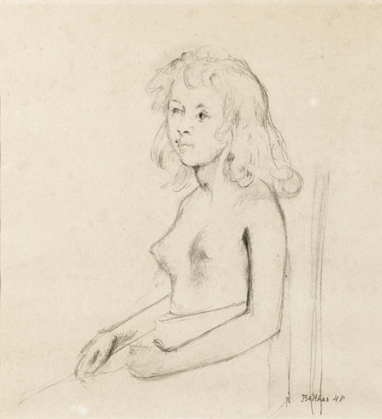Balthus — Portrait de Laurence B. en buste, 1948