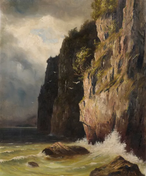 Balz Stäger — Felspartie am Walensee, 1901
