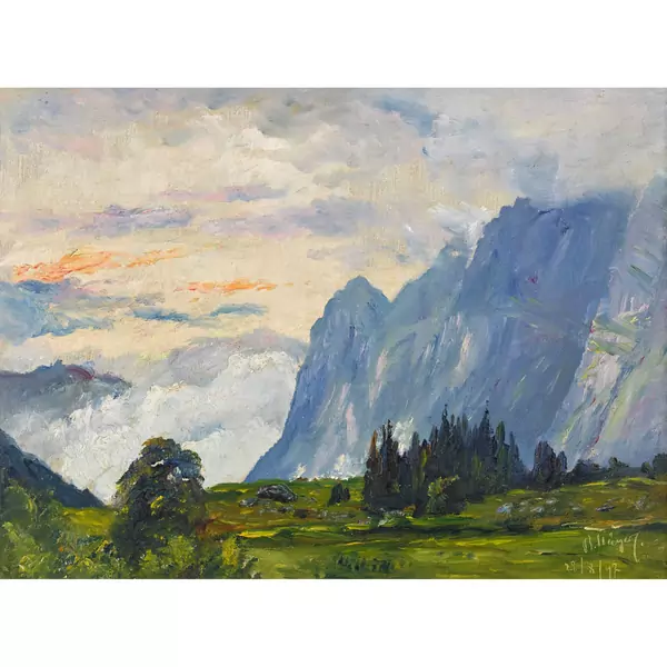 Die Engelhörner von Rosenlaui aus