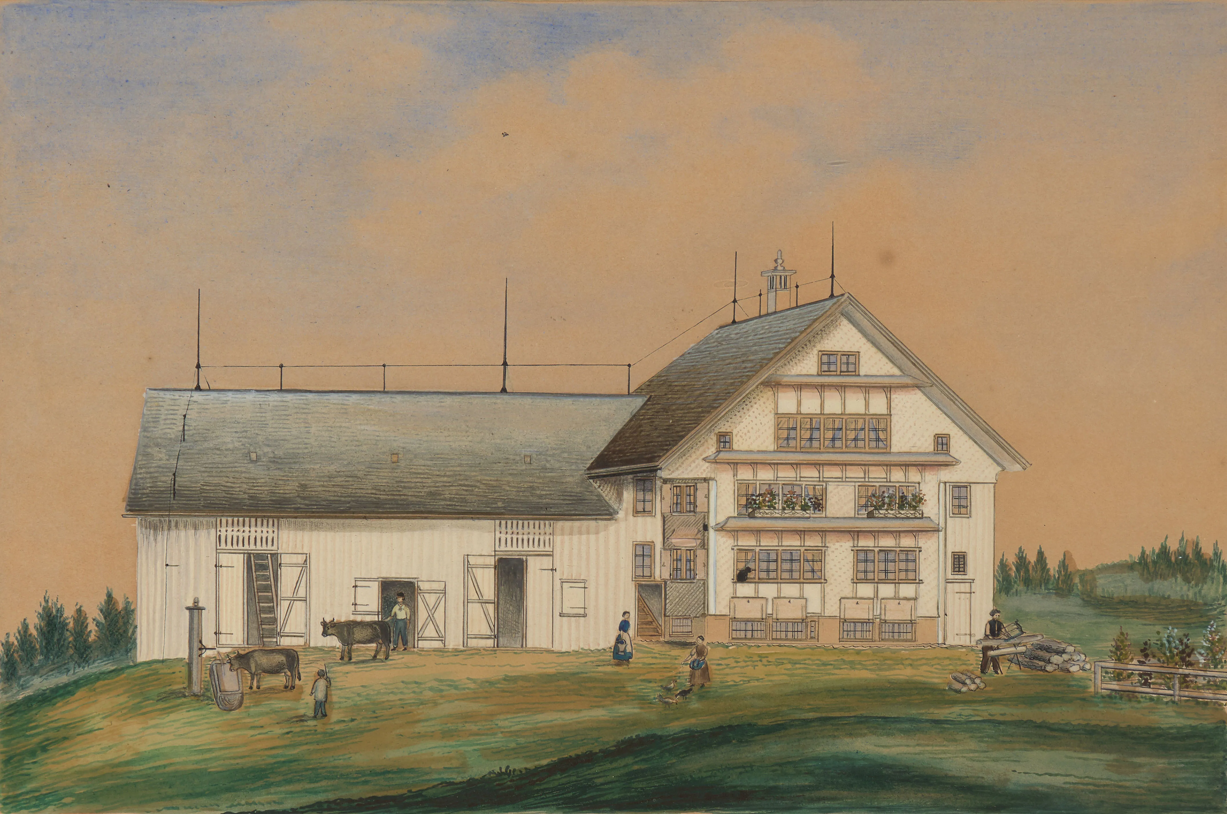 "Wattwil, Schmidberg, Bauernhaus in der Schwantlen"