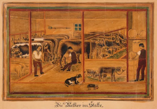 Anna Barbara Aemisegger-Giezendanner — Die Melker im Stalle