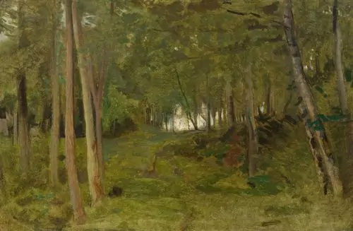 BARTHÉLEMY MENN — Pleinairstudie eines Waldes. — Koller Auktionen