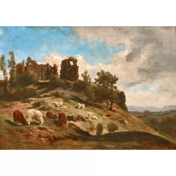 Barthélemy Menn — "Ruines dans les environs de Rome".