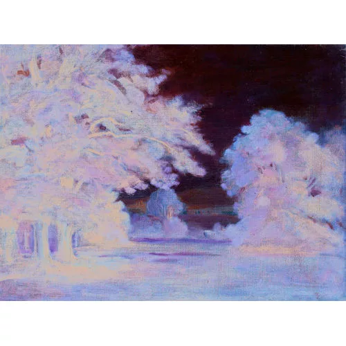 Barthélemy Menn — Waldlichtung mit Blick auf einen See.