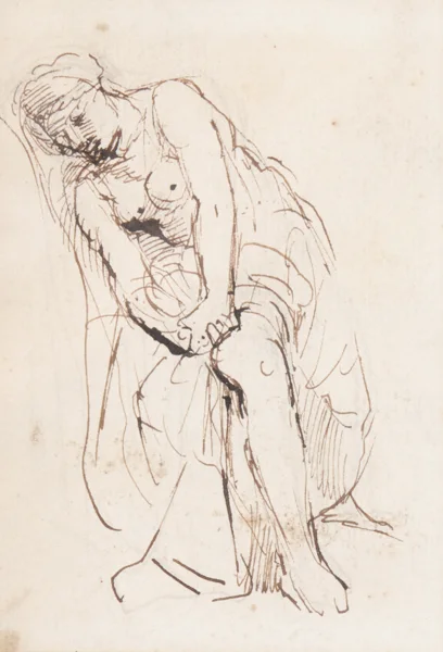 Barthélemy Menn — Femme mettant ses bas
