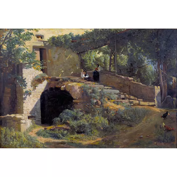 "Schlosstreppe in Blonay"
