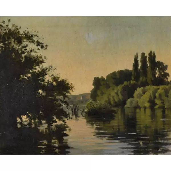 Sommerliche Flusslandschaft