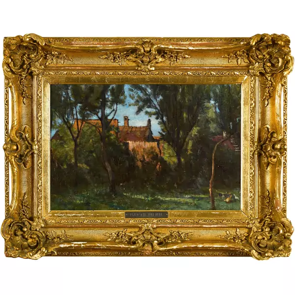 Gehöft in Baumlandschaft
