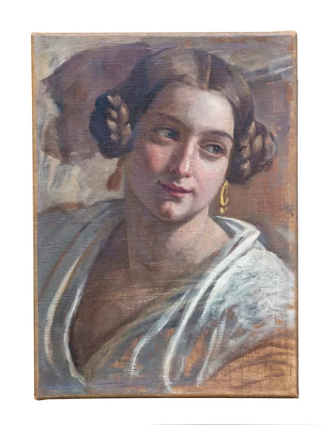 Barthélemy Menn — Portrait de femme,