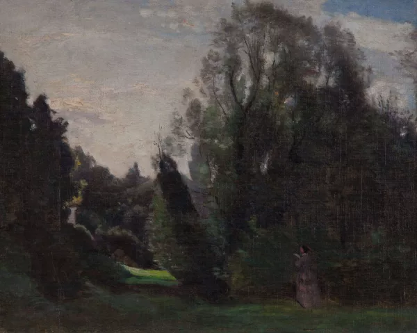 Barthélemy Menn — Jeune femme lisant à l'orée du bois