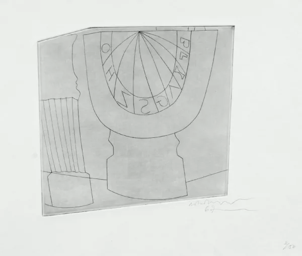 Ben Nicholson — Turkish Sundial and Column, 1967