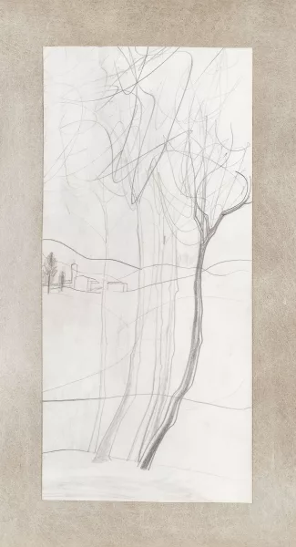 Ben Nicholson — Tessiner Landschaft mit Dorf.
