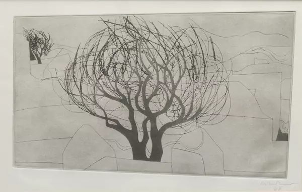 Ben NICHOLSON (1894-1982), "Paros Tree", eau-forte et aquatinte — DognyAuction