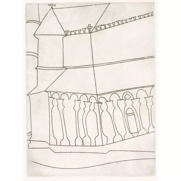 "Fragment of Tuscan Cathedral"