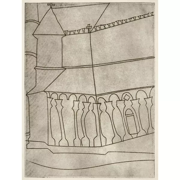 "Fragment of Tuscan Cathedral"