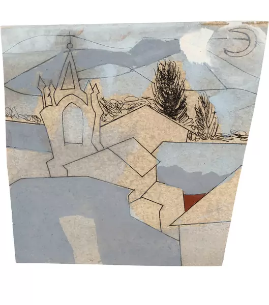 Ben Nicholson — Italian Mountain Village Variation No 3 — Galerie Kornfeld