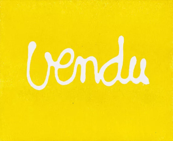 Ben Vautier — Vendu