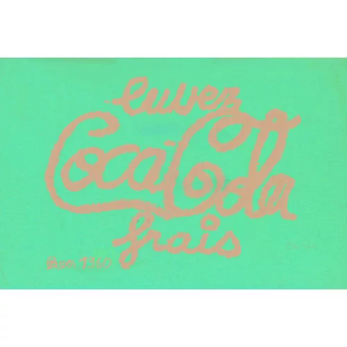Ben Vautier — "buvez Coca Cola".