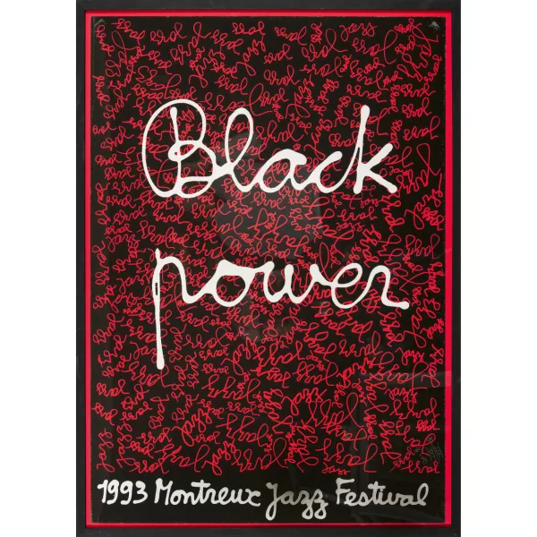 Ben Vautier — "Black Power 1993 Montreux Jazz Festival".