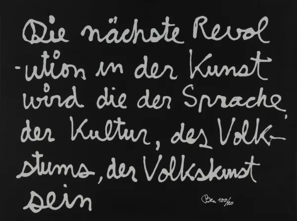 Ben Vautier — Die nächste Revolution in der Kunst