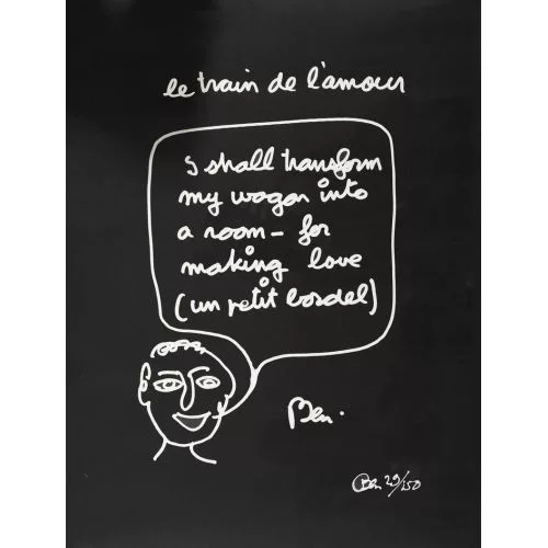 Ben Vautier — "Le train de l′amour".