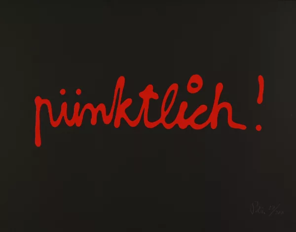 Ben Vautier — Pünktlich