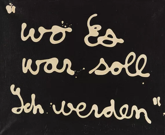 Ben Vautier — "wo Es war ... soll Ich werden"