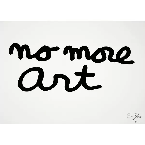 Ben Vautier — no more art — Galerie Kornfeld