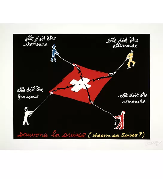 Ben Vautier — Sauvons la suisse — Galerie Kornfeld