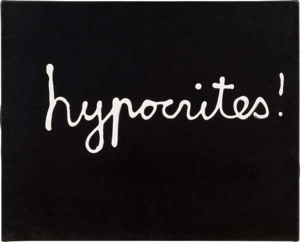 Ben Vautier — Wake up hypocrites