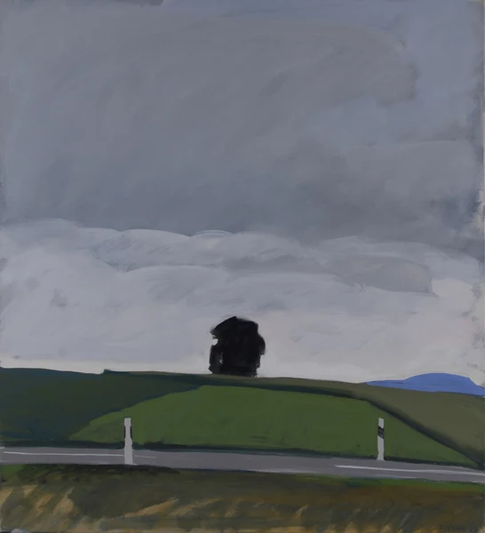 Bendicht Fivian — Strasse durch die Landschaft, 1984