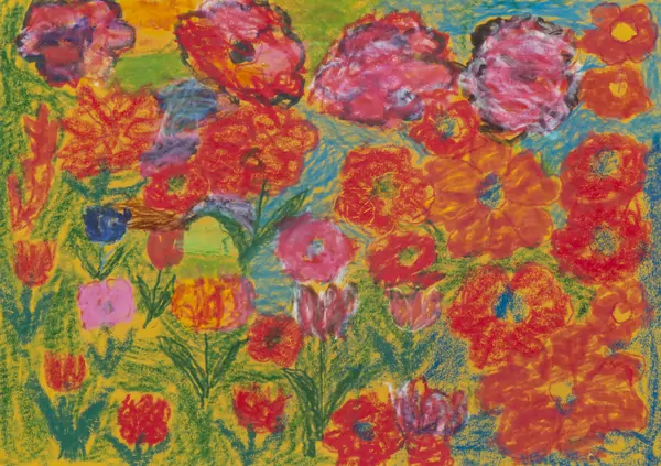 Benjamin BONJOUR (1917-2000), 'Fleurs', pastel gras — DognyAuction