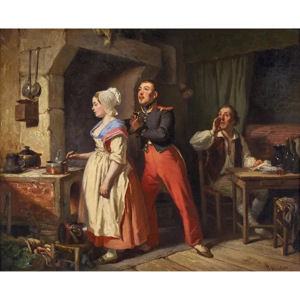 Benjamin Vautier l'Aîné — Der verliebte Soldat.