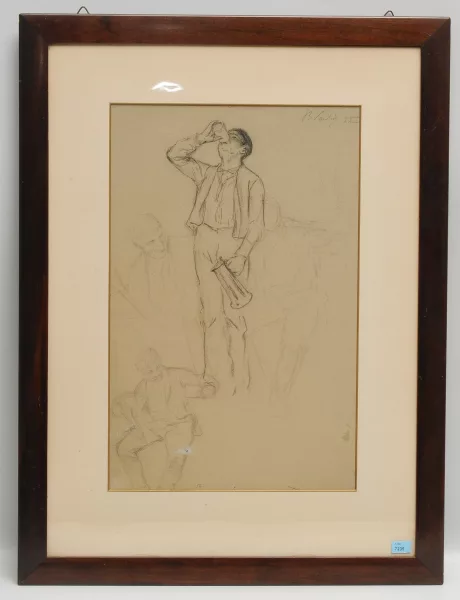 Benjamin Vautier l'Aîné — Studien eines trinkenden Mannes und eines sitzenden Mannes